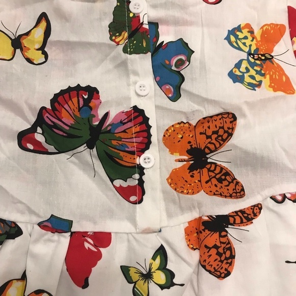 Girls butterfly top with matching hair accessorie - Picture 2 of 4